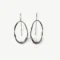 Oxidized Sculptural Silver Dangle Earrings