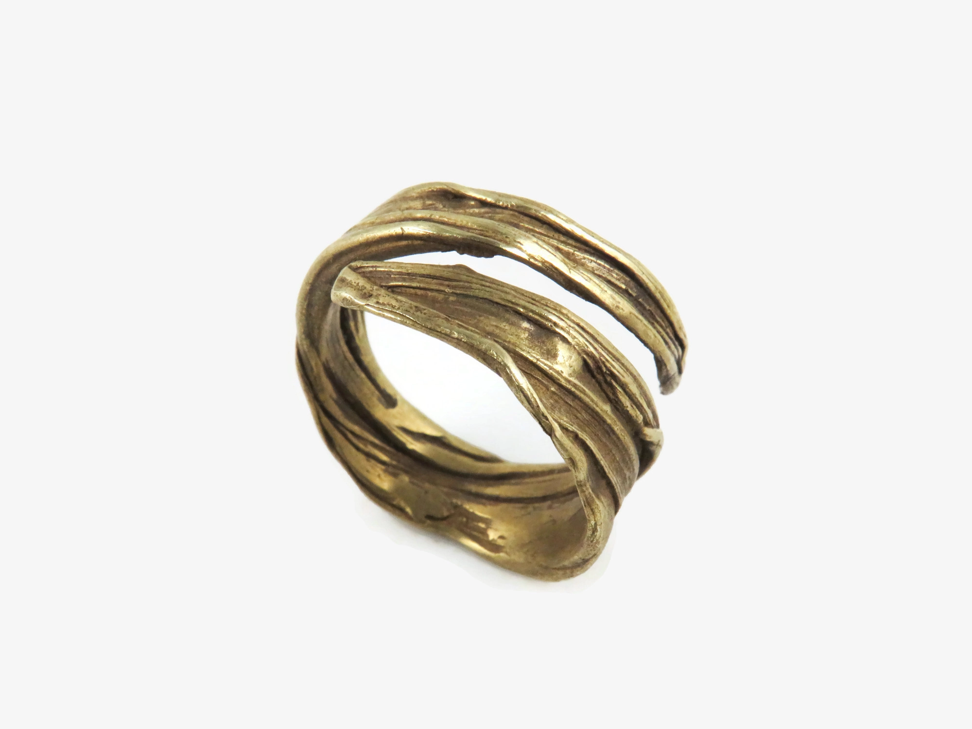 Adjustable Organic Bronze Ring