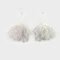 Pendientes Largos de Plata con Motivo Floral