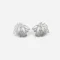 Floral Silver Stud Earrings
