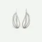 Natural Design Silver Dangle Earrings