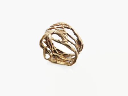 Organic Bronze Adjustable Ring