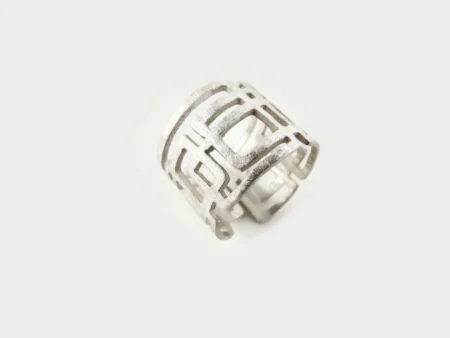 Adjustable Modernist Silver Ring