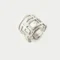 Adjustable Modernist Silver Ring