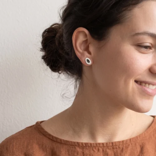 Tiny Silver Stud Earrings