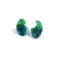Blue and Green Enamel Stud Earrings