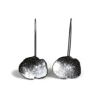 Organic Black and White Earrings