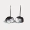 Organic Black and White Earrings