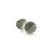 Textured Round Silver Plated Stud Earrings