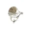 Large Adjustable Silver Plated Statement Ring