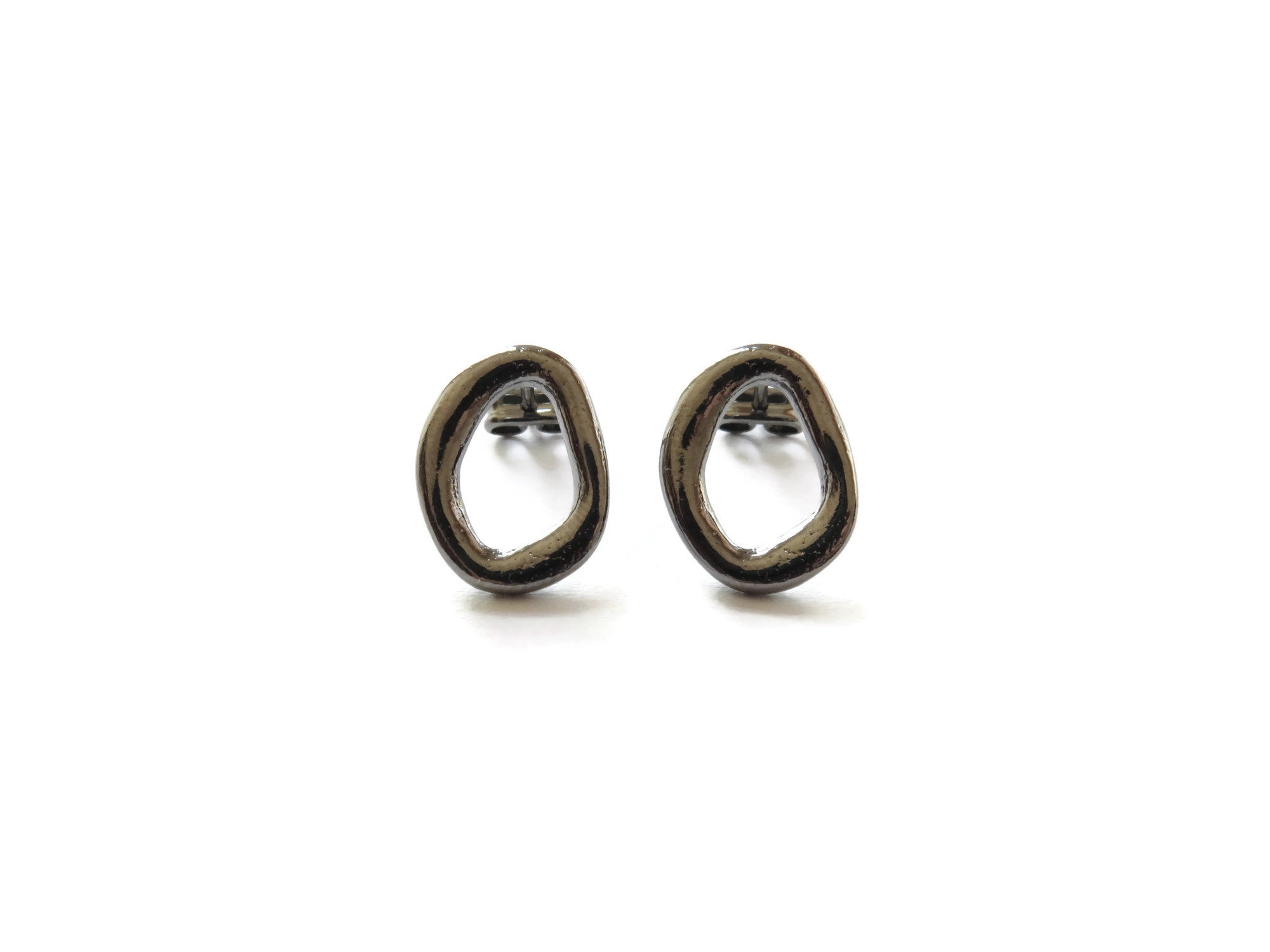 Black Ruthenium Earrings