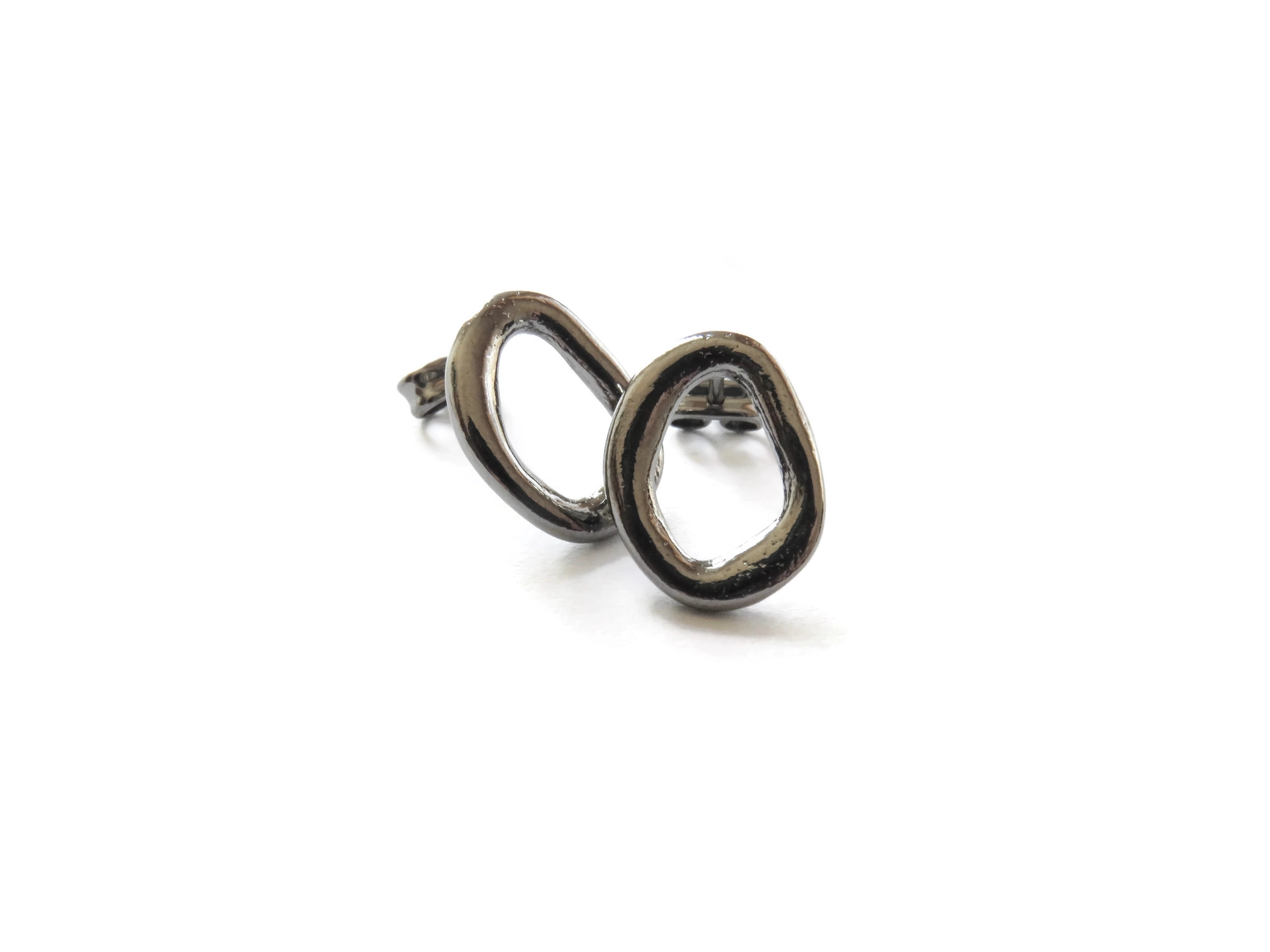 Black Ruthenium Earrings