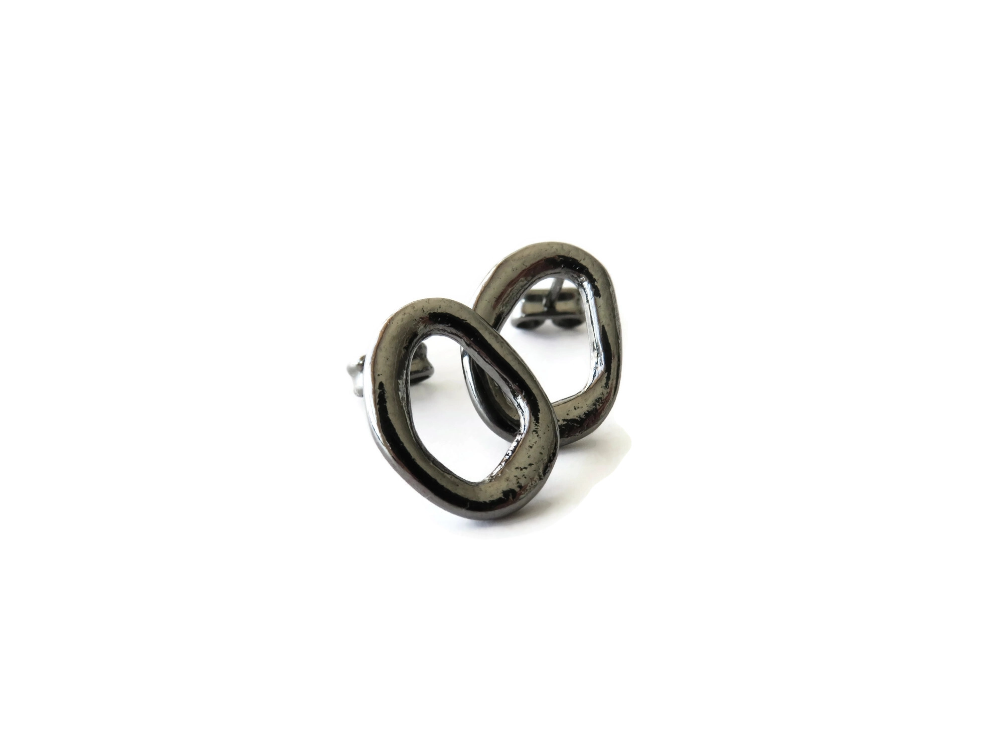 Black Ruthenium Earrings