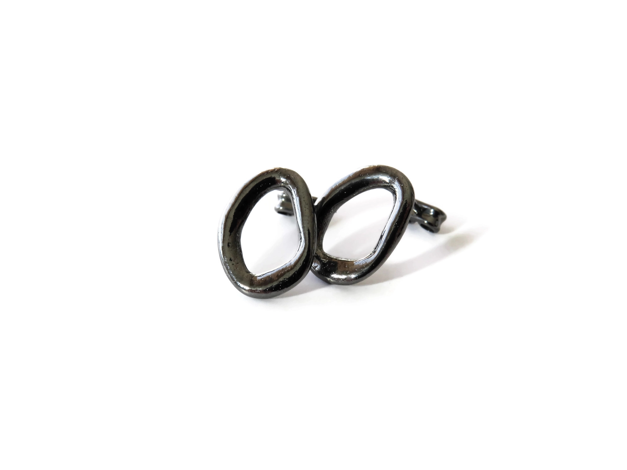 Black Ruthenium Earrings