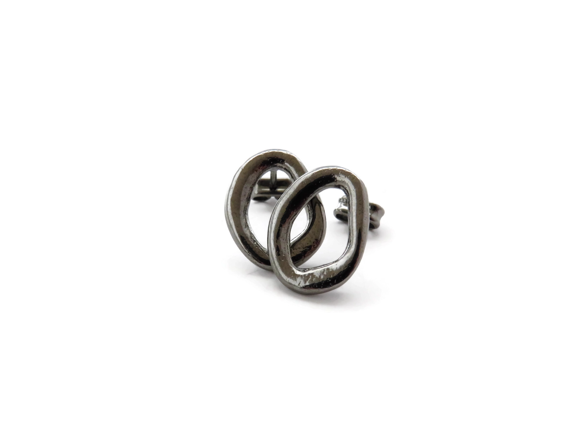 Black Ruthenium Earrings