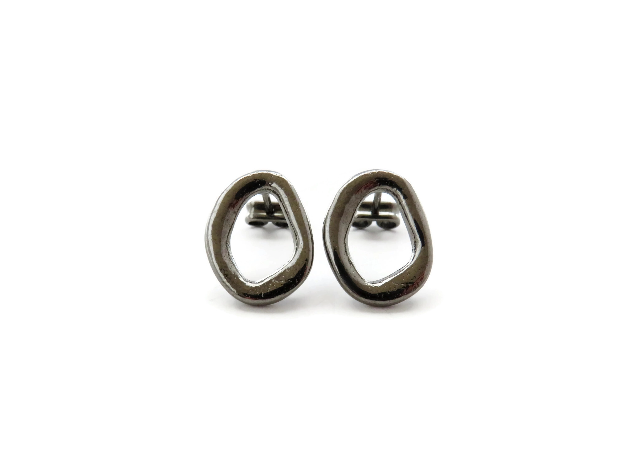 Black Ruthenium Earrings