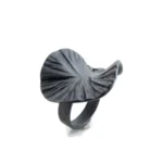 Adjustable Oxidized Silver Plated Statement Ring
