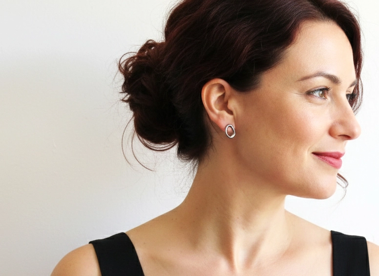 Black Ruthenium Earrings