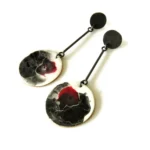 Long Enamel Drop Earrings