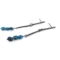 Long Apatite Oxidized Silver Drop Earrings