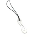 Organic Satin Silver Pendant