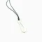 Organic Satin Silver Pendant - Aqua