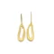 Organic Satin Gold Dangle Earrings