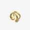 Adjustable Satin Gold Ring – Aqua
