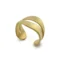 Wide Organic Satin Gold Cuff