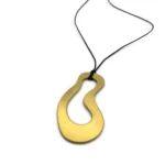 Large Organic Gold Pendant