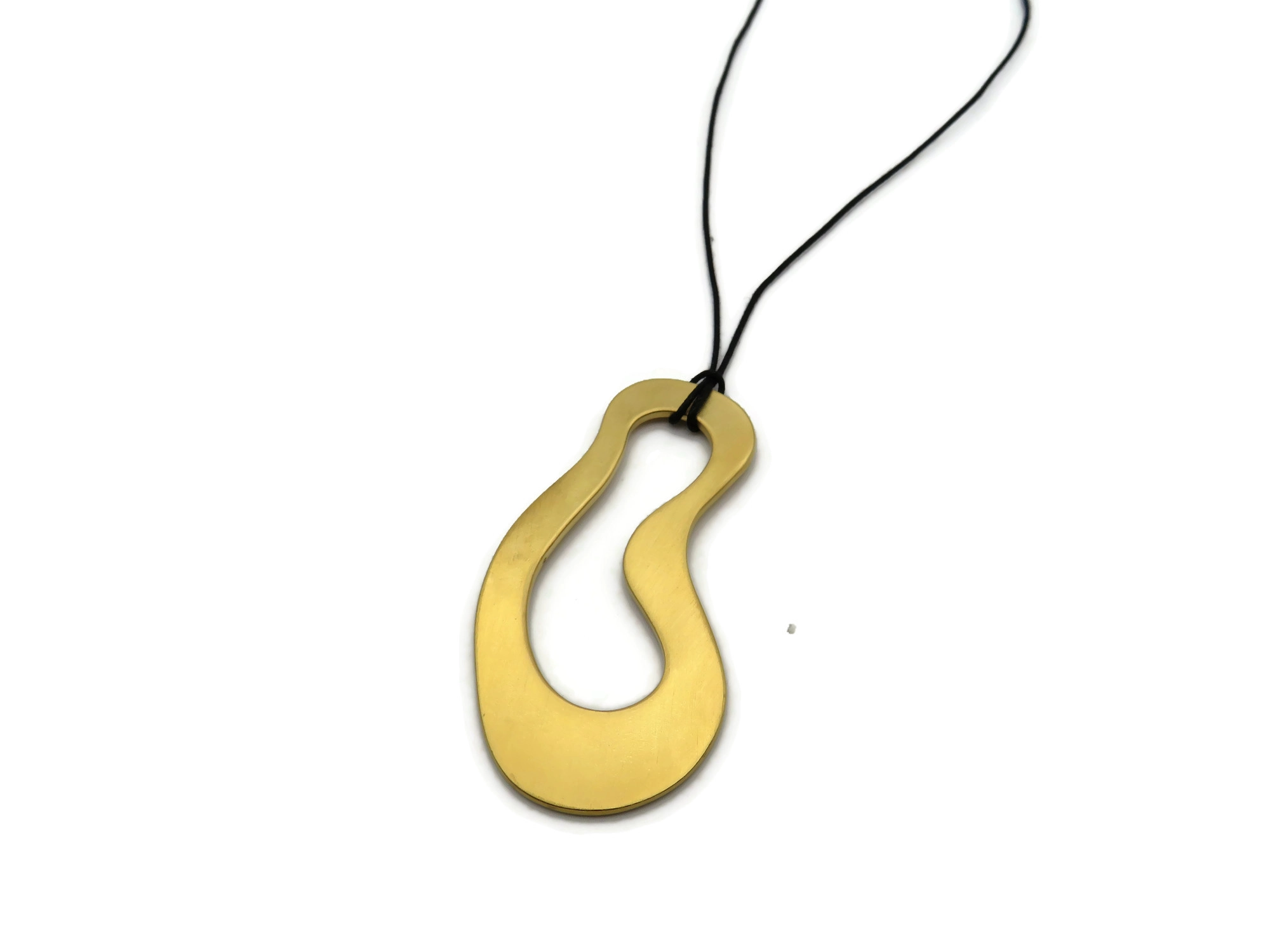 Large Organic Gold Pendant