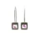 Pink Petal Resin Drop Earrings