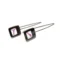 Pink Petal Ruthenium Earrings