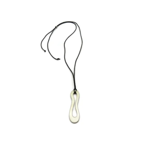 Organic Satin Silver Pendant