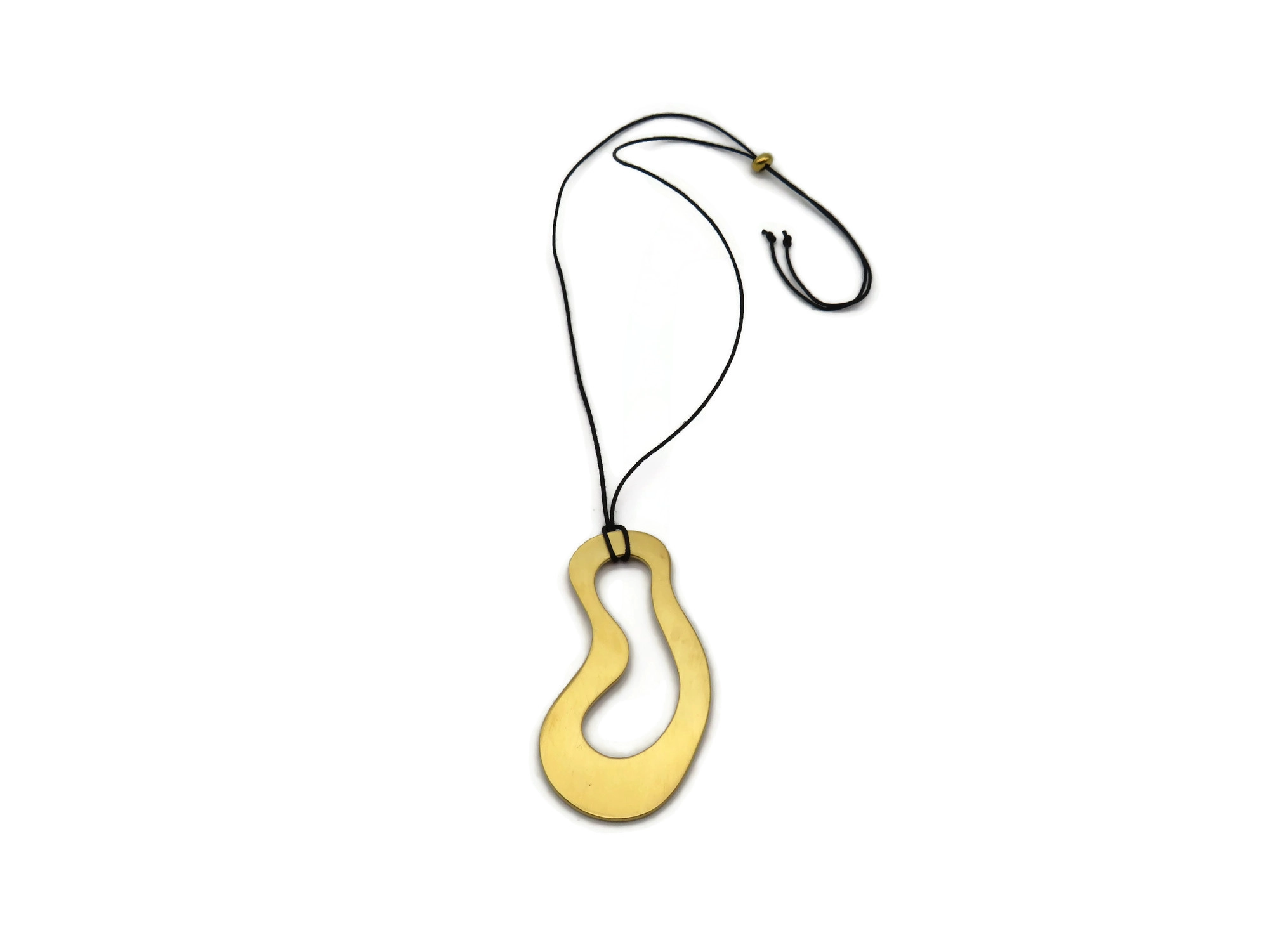 Large Organic Gold Pendant