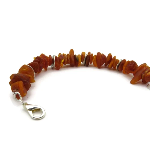 Raw Amber Bead Bracelet