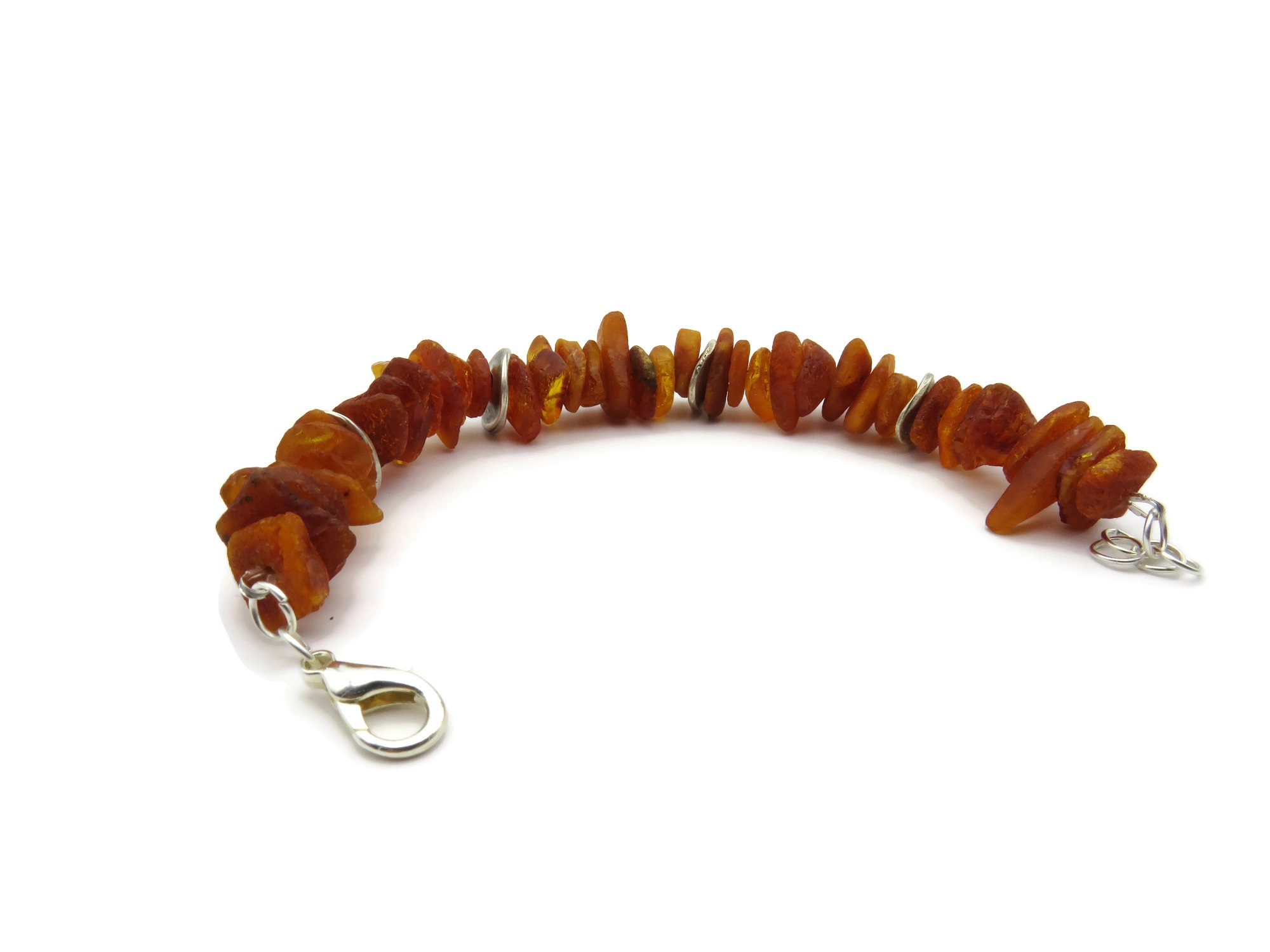 Raw Amber Bead Bracelet