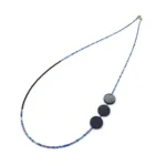 Long Lapis Lazuli Necklace with Miyuki Beads
