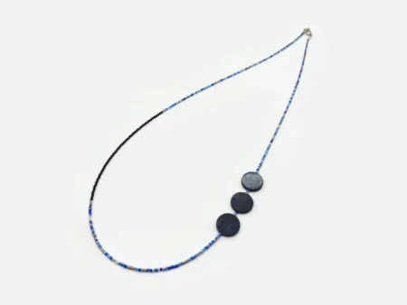 Long Lapis Lazuli Necklace with Miyuki Beads