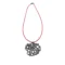 Oxidized Silver Necklace with Red Miyuki Beads