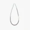 Long Garnet Bead Necklace with Sterling Silver Pendant
