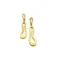 Organic Satin Gold Drop Earrings
