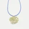 Brass Necklace with Blue Miyuki