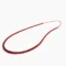 Long Carnelian Necklace with Red Miyuki Beads