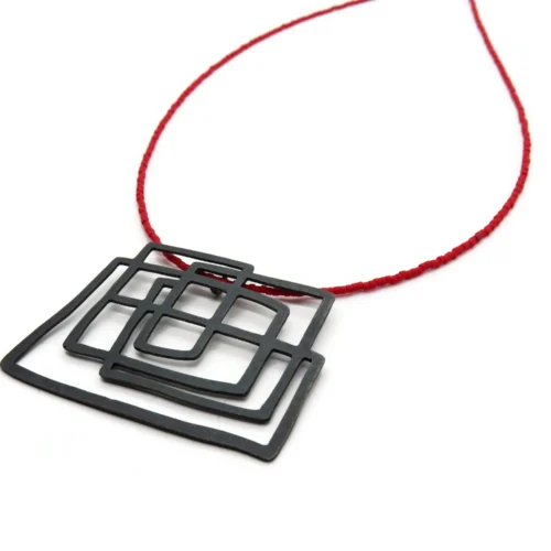 Red Miyuki Pendant Necklace