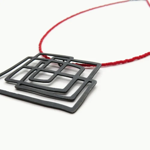 Red Miyuki Pendant Necklace