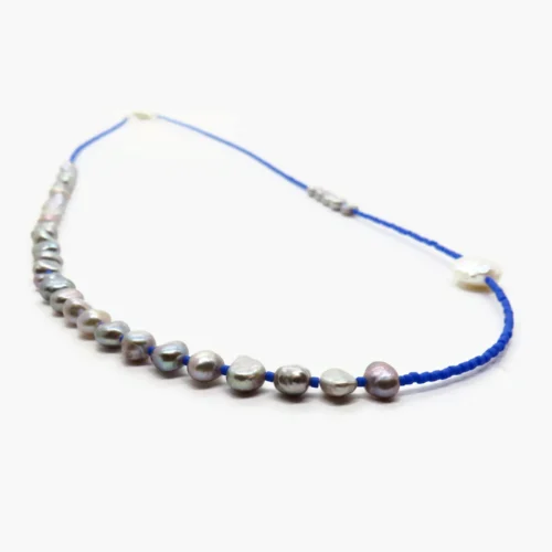 Asymmetrical Freshwater Pearl Necklace
