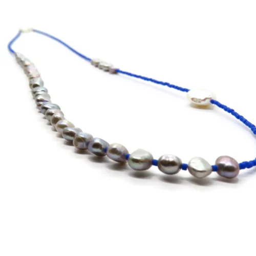 Asymmetrical Freshwater Pearl Necklace