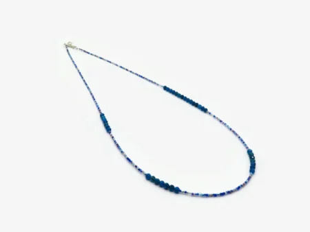 Blue Apatite Beaded Necklace