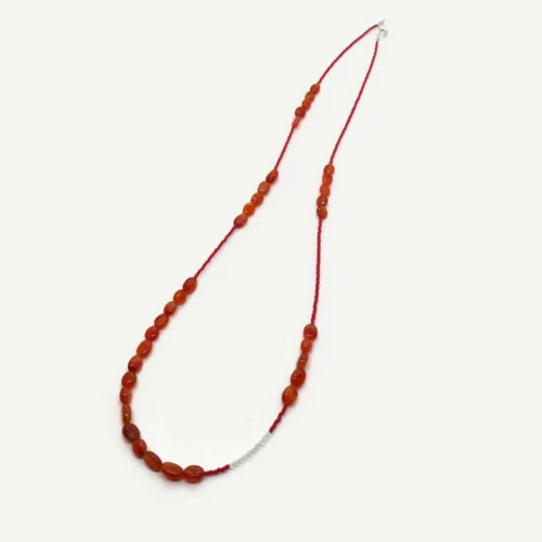 Carnelian Beaded Necklace